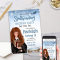 personalized famous witch birthday invitation for her my knee fans